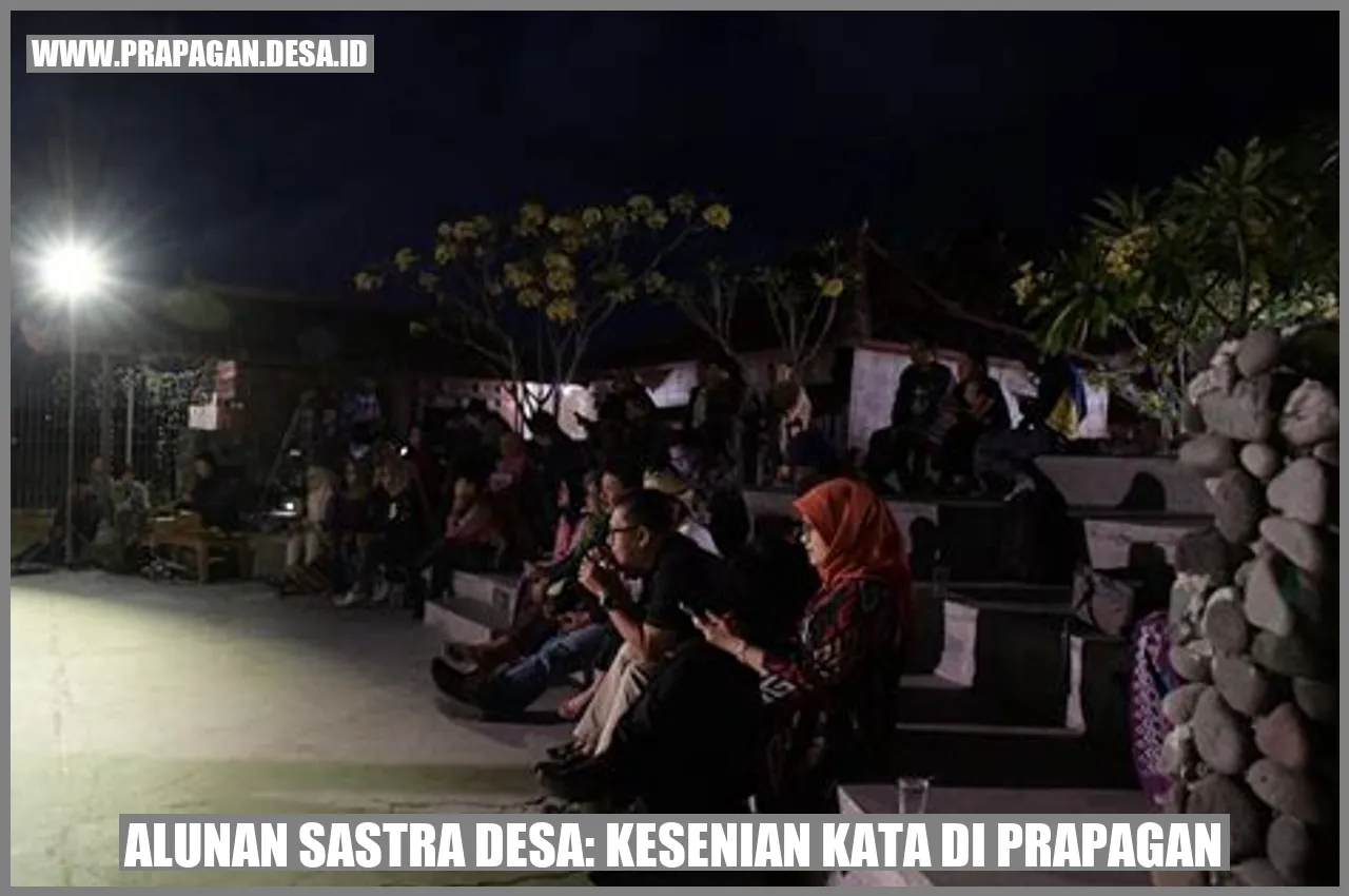 Gambar Alunan Sastra Desa: Kesenian Kata di prapagan
