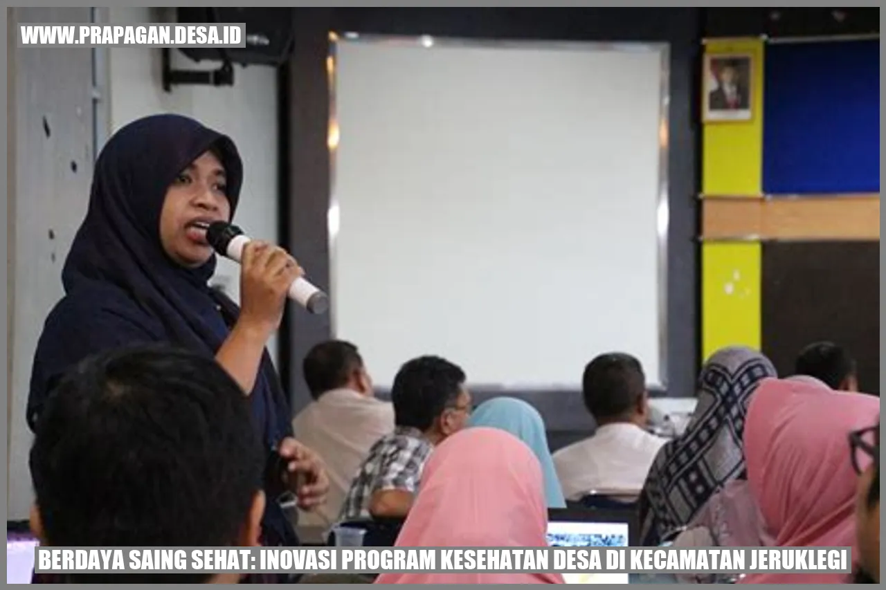 Inovasi Program Kesehatan Desa di Kecamatan Jeruklegi