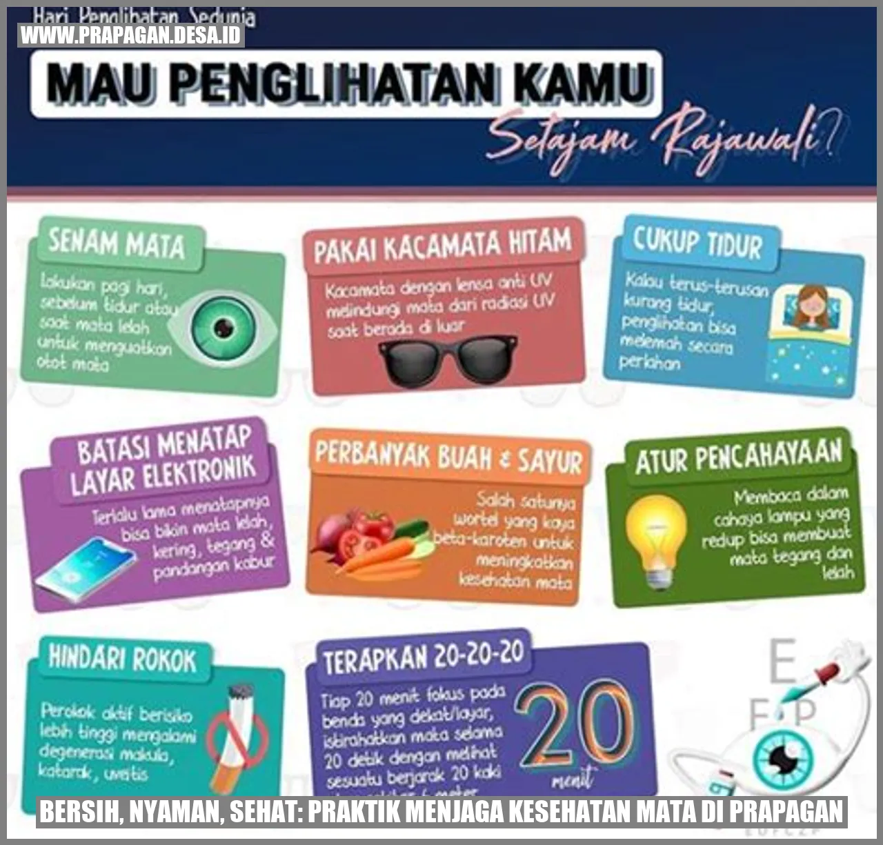 Bersih, Nyaman, Sehat: Praktik Menjaga Kesehatan Mata di Prapagan