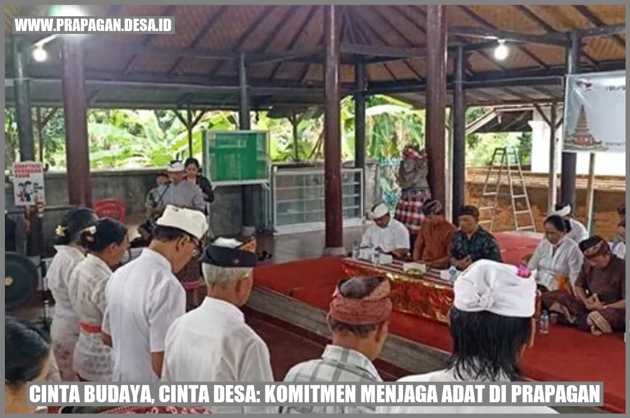Cinta Budaya, Cinta Desa: Komitmen Menjaga Adat di Prapagan