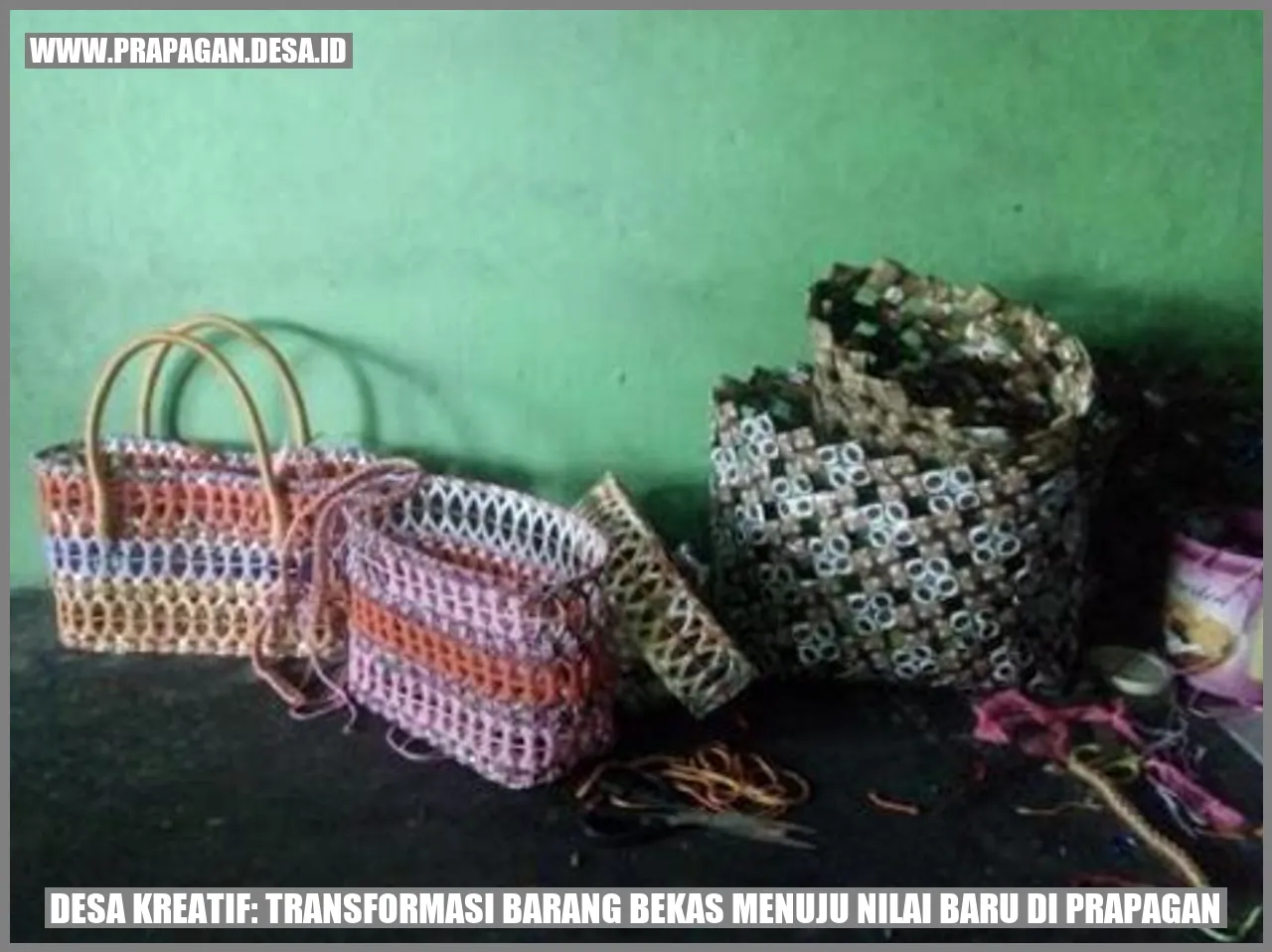 Desa Kreatif: Transformasi Barang Bekas Menuju Nilai Baru di prapagan
