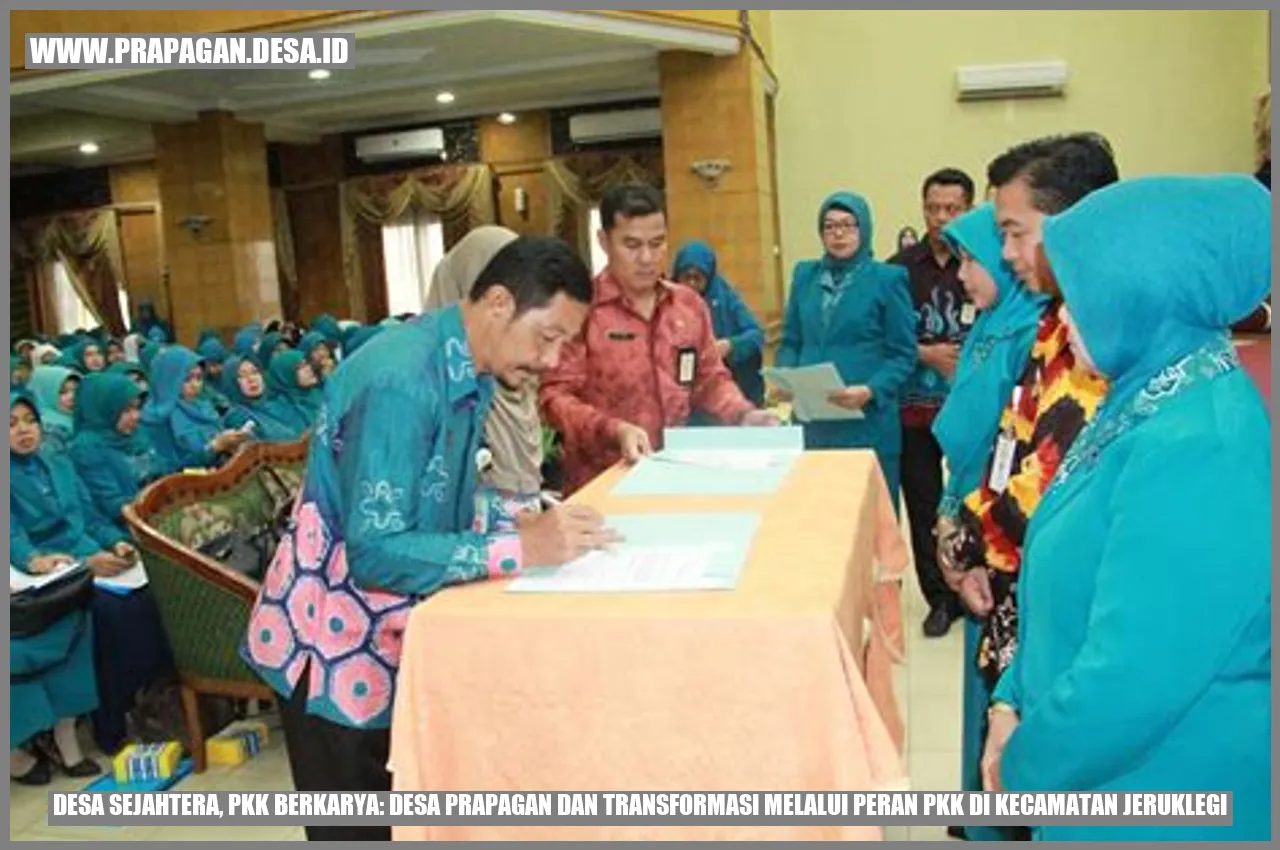 Desa Sejahtera, PKK Berkarya: Desa prapagan dan Transformasi Melalui Peran PKK di Kecamatan Jeruklegi
