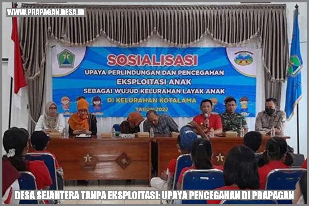 Gambar Desa Sejahtera Tanpa Eksploitasi: Upaya Pencegahan di Prapagan
