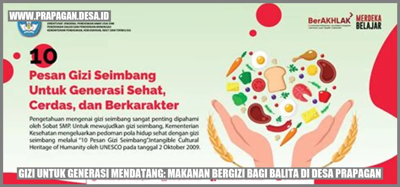 Gambar Gizi untuk Generasi Mendatang: Makanan Bergizi bagi Balita di Desa Prapagan