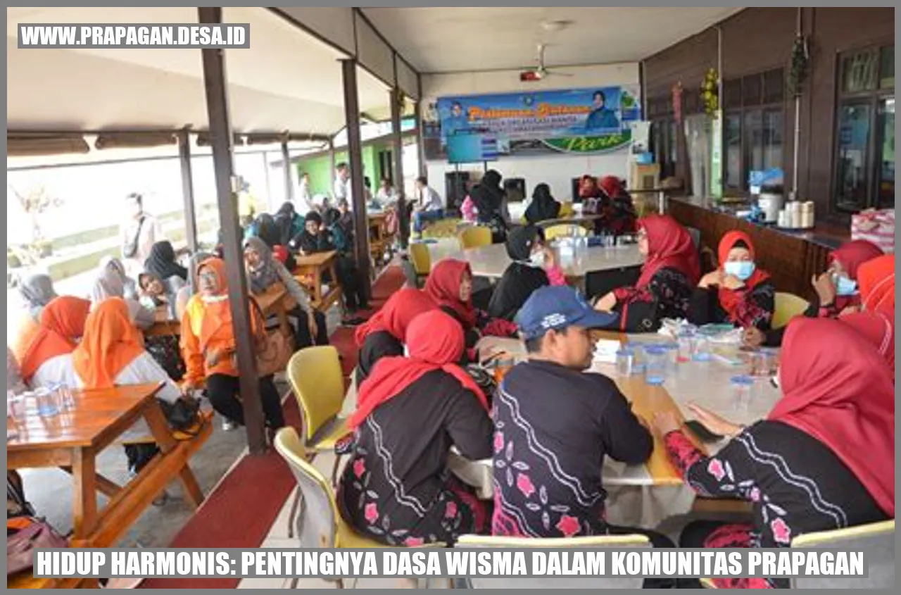 Gambar dasa wisma dalam komunitas prapagan