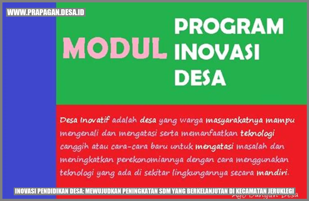 Inovasi Pendidikan Desa