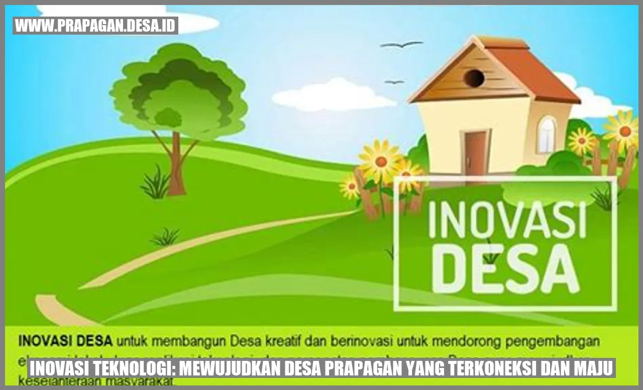 Inovasi Teknologi: Mewujudkan Desa Prapagan yang Terkoneksi dan Maju
