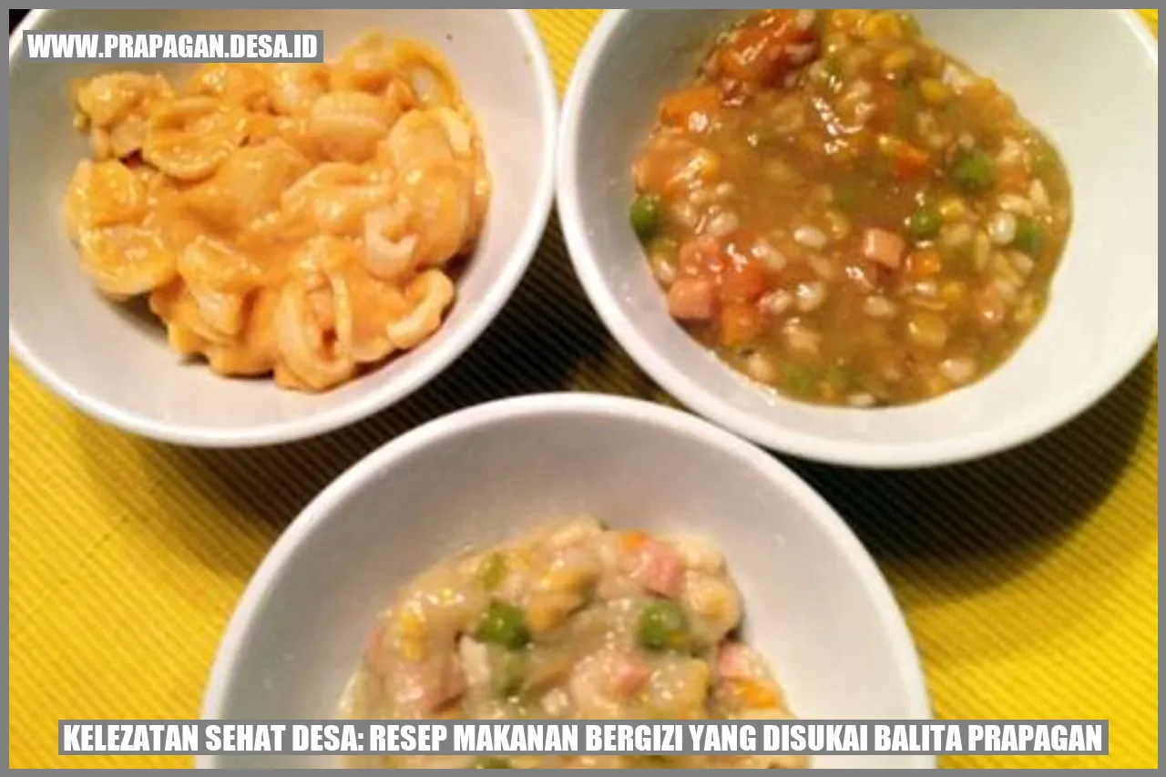 Makanan Bergizi untuk Balita