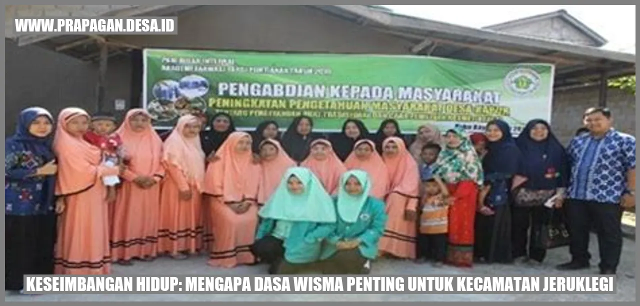 Gambar Keseimbangan Hidup: Mengapa dasa wisma Penting untuk Kecamatan Jeruklegi