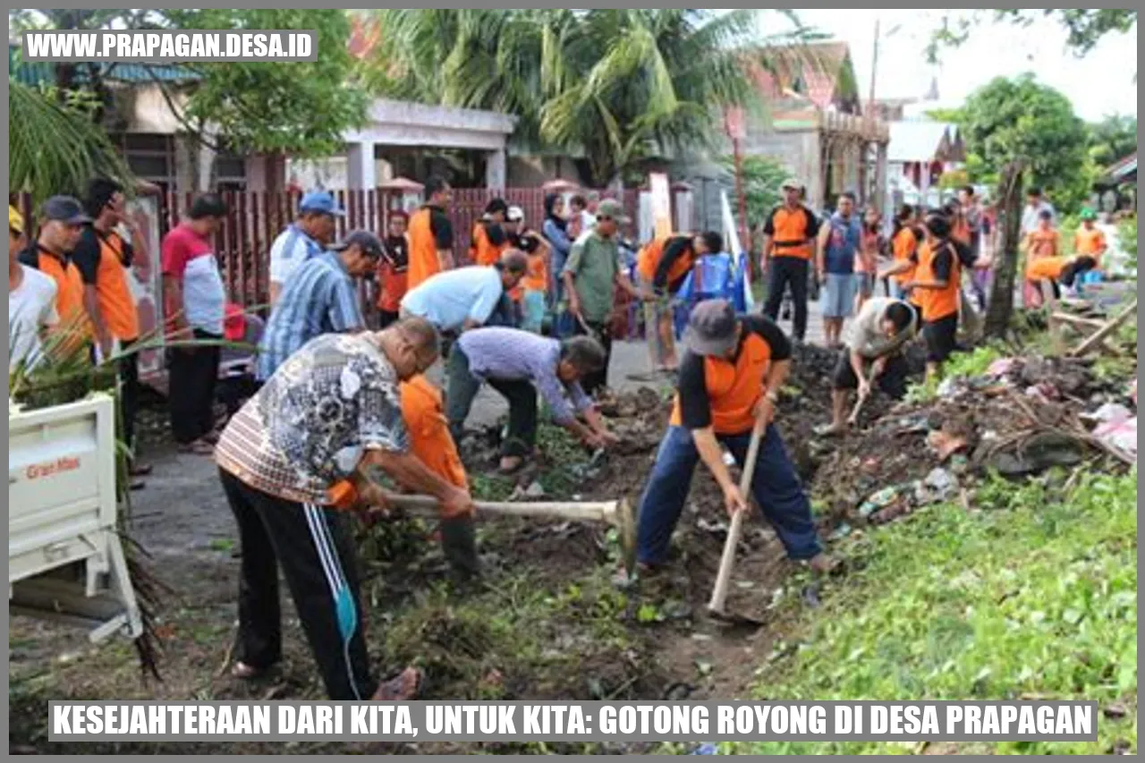 Gotong Royong di Desa Prapagan