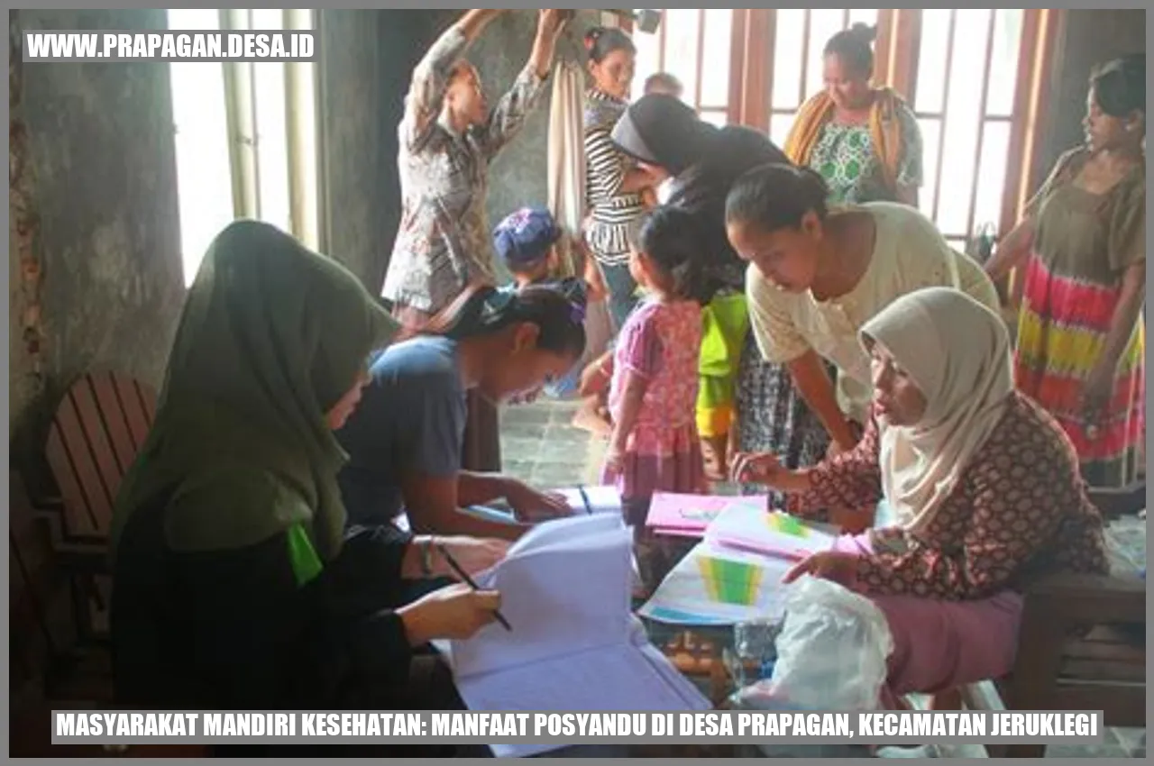 Masyarakat Mandiri Kesehatan: Manfaat Posyandu di Desa Prapagan, Kecamatan Jeruklegi