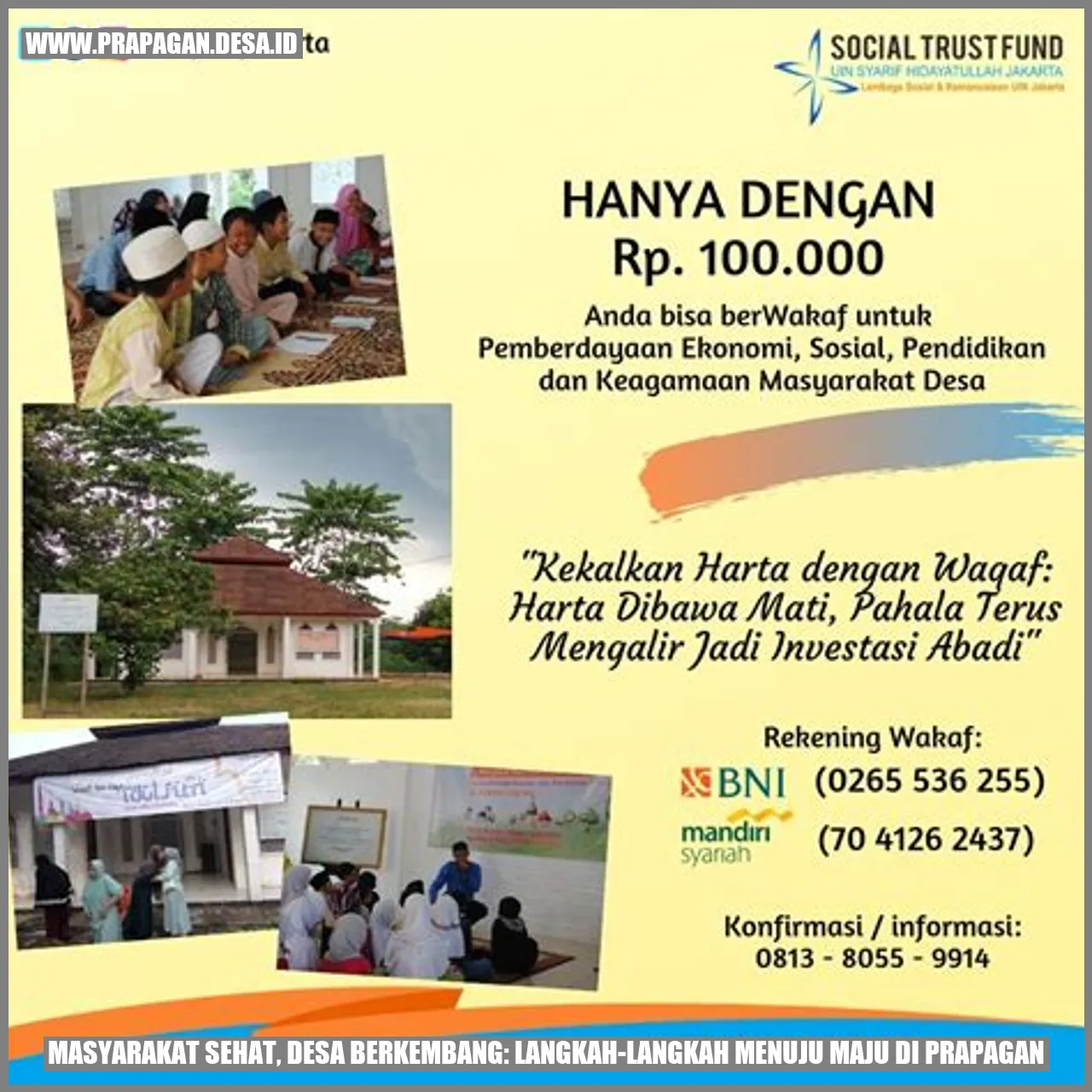 Masyarakat Sehat, Desa Berkembang: Langkah-Langkah Menuju Maju di prapagan
