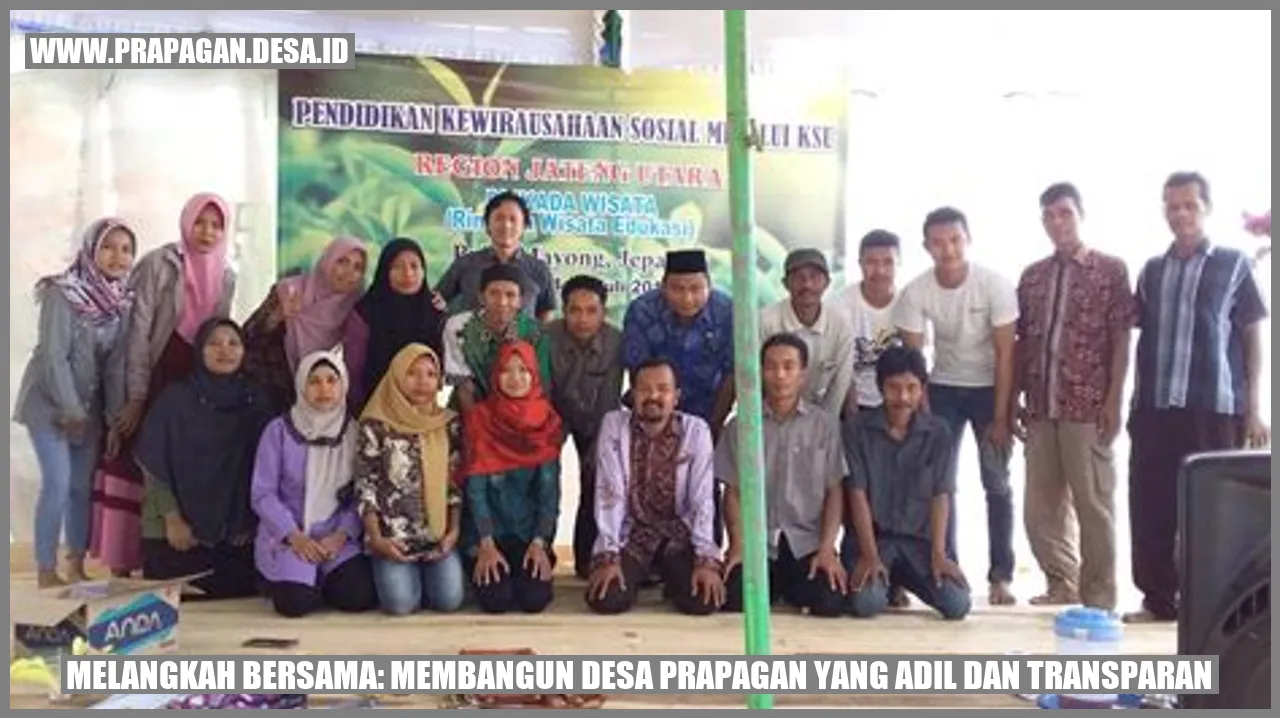 Melangkah Bersama: Membangun Desa Prapagan yang Adil dan Transparan