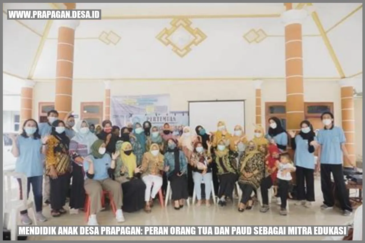 Mendidik Anak Desa Prapagan: Peran Orang Tua dan PAUD sebagai Mitra Edukasi