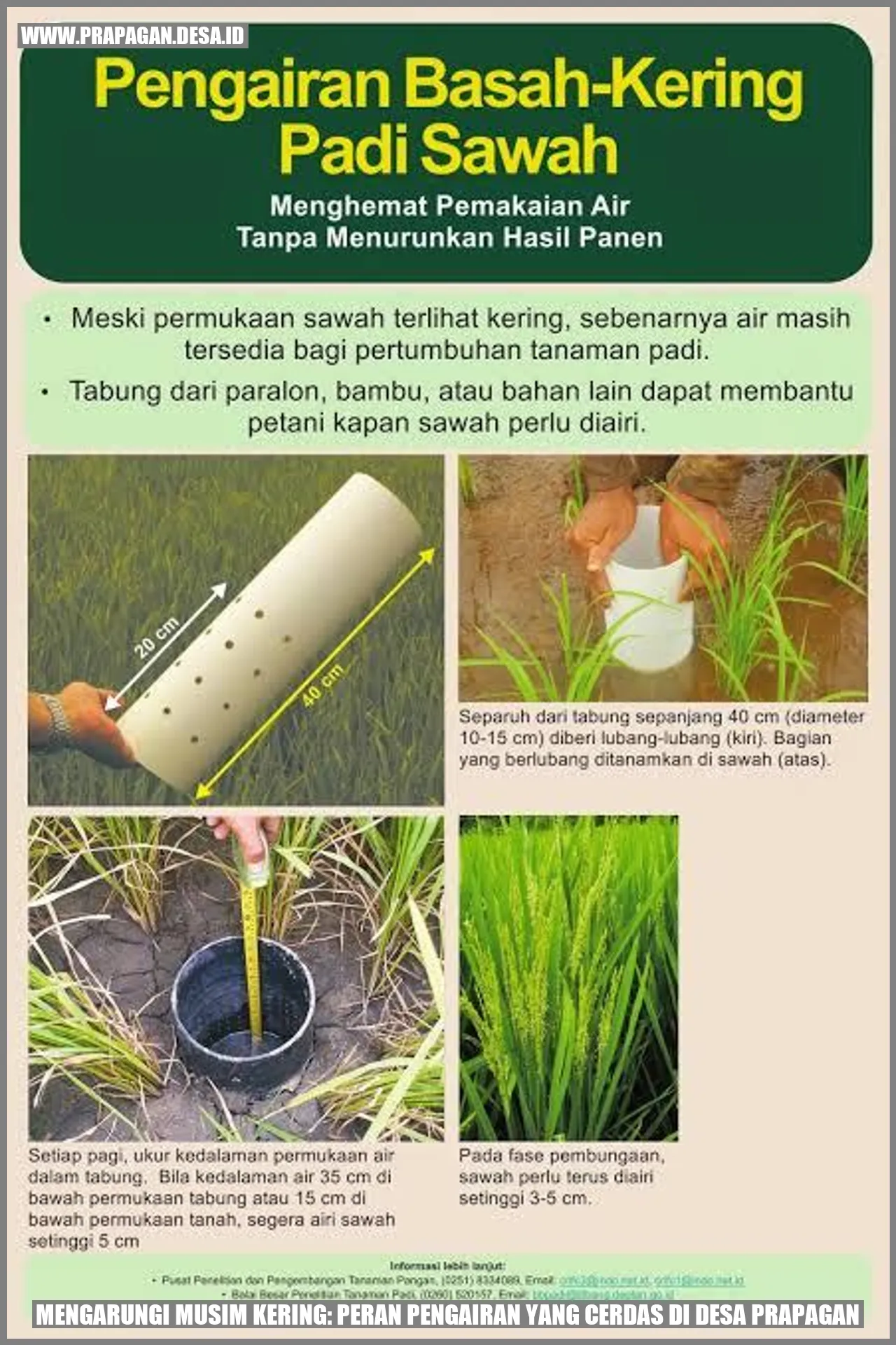 Gambar Mengarungi Musim Kering: Peran Pengairan yang Cerdas di Desa prapagan