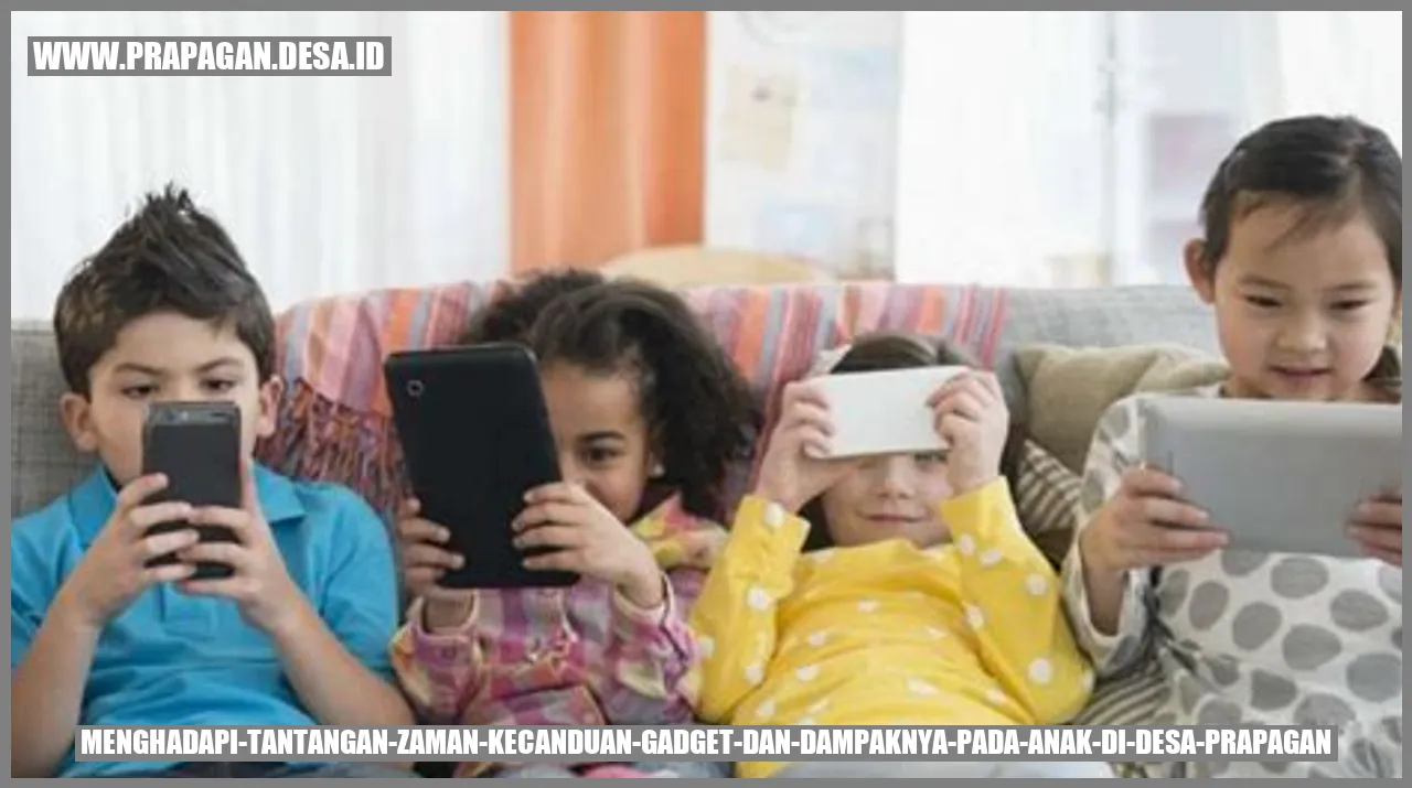 Anak menggunakan gadget