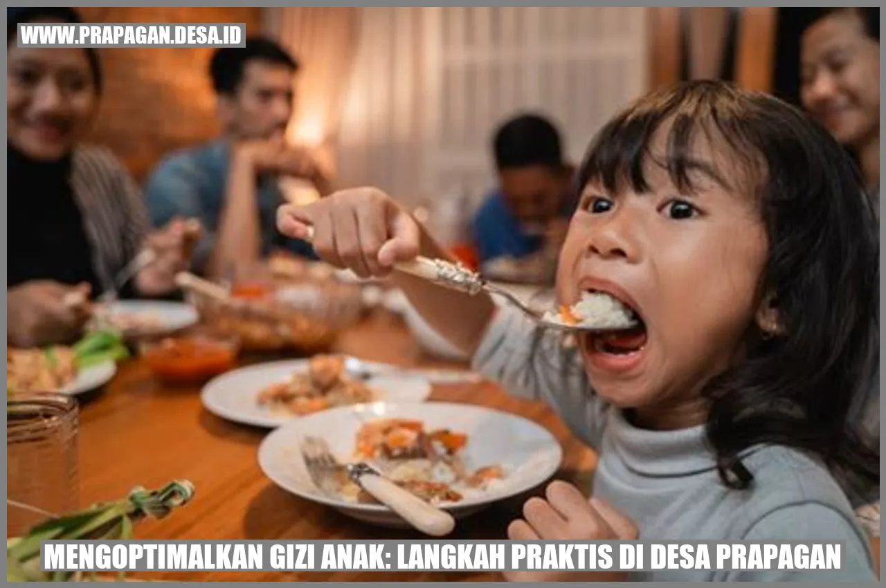 Mengoptimalkan Gizi Anak: Langkah Praktis di Desa Prapagan