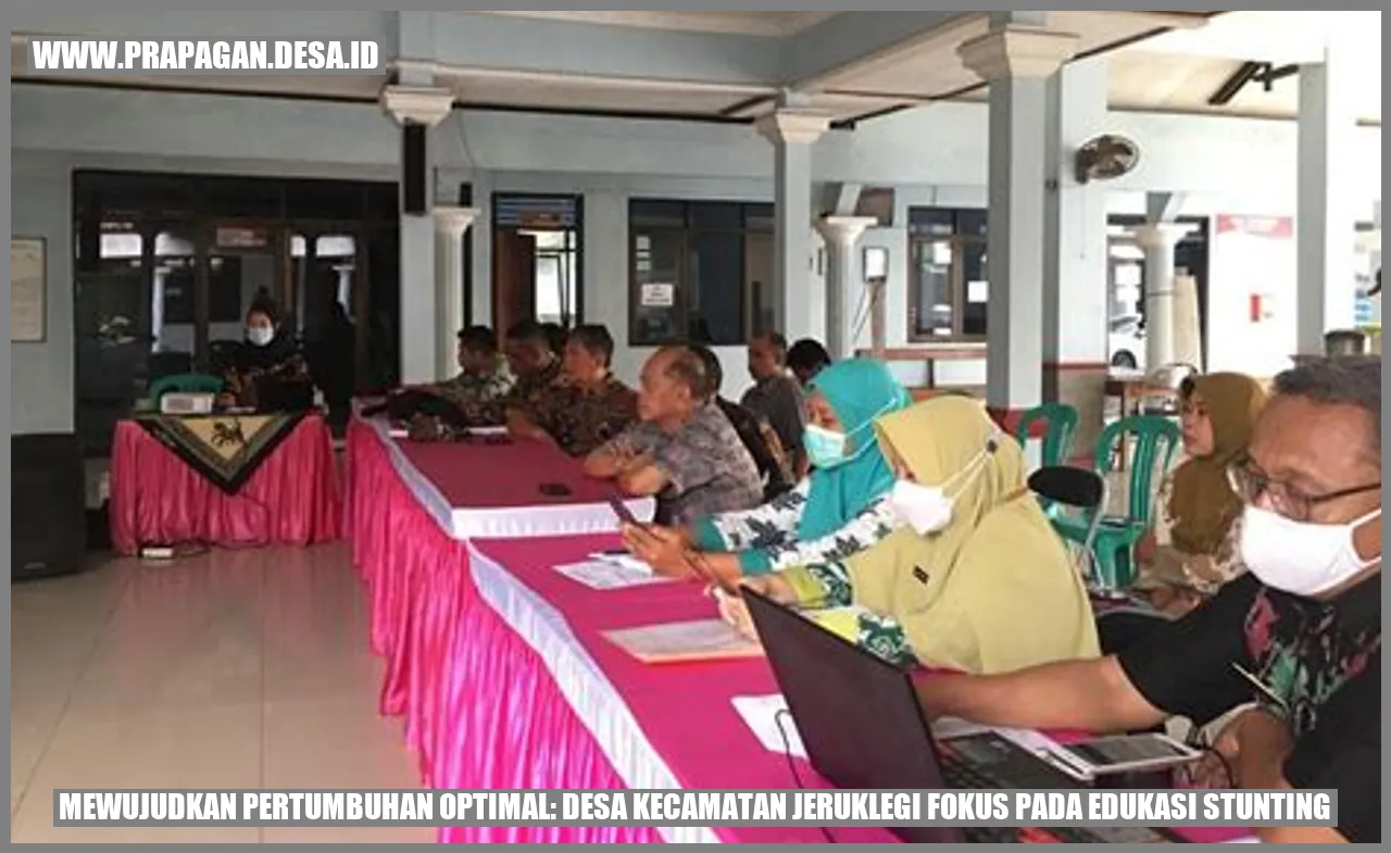 Mewujudkan Pertumbuhan Optimal: Desa Kecamatan Jeruklegi Fokus pada Edukasi Stunting