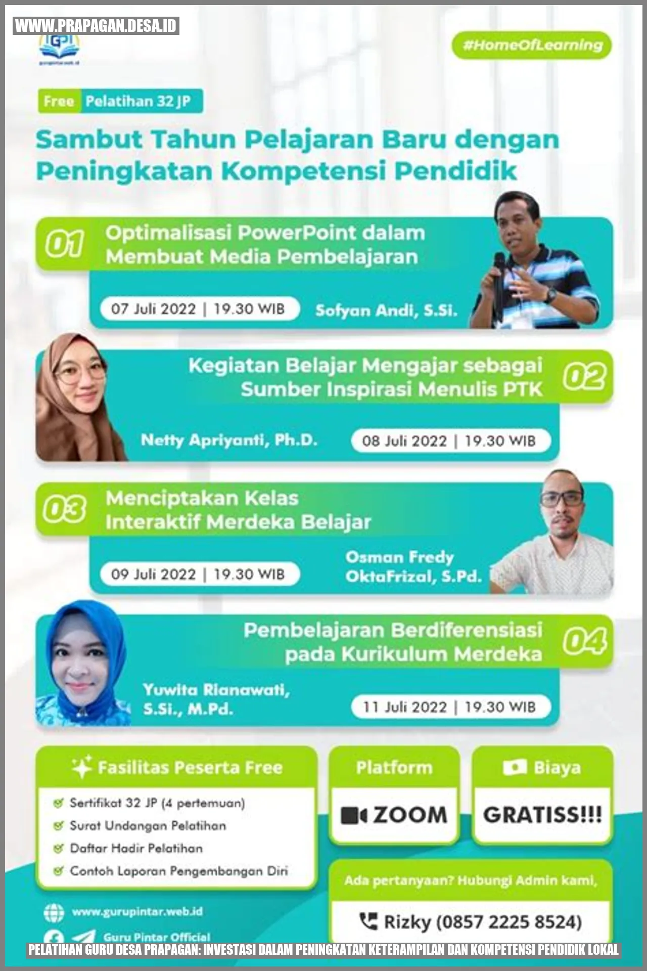 Pelatihan Guru Desa prapagan: Investasi dalam Peningkatan Keterampilan dan Kompetensi Pendidik Lokal