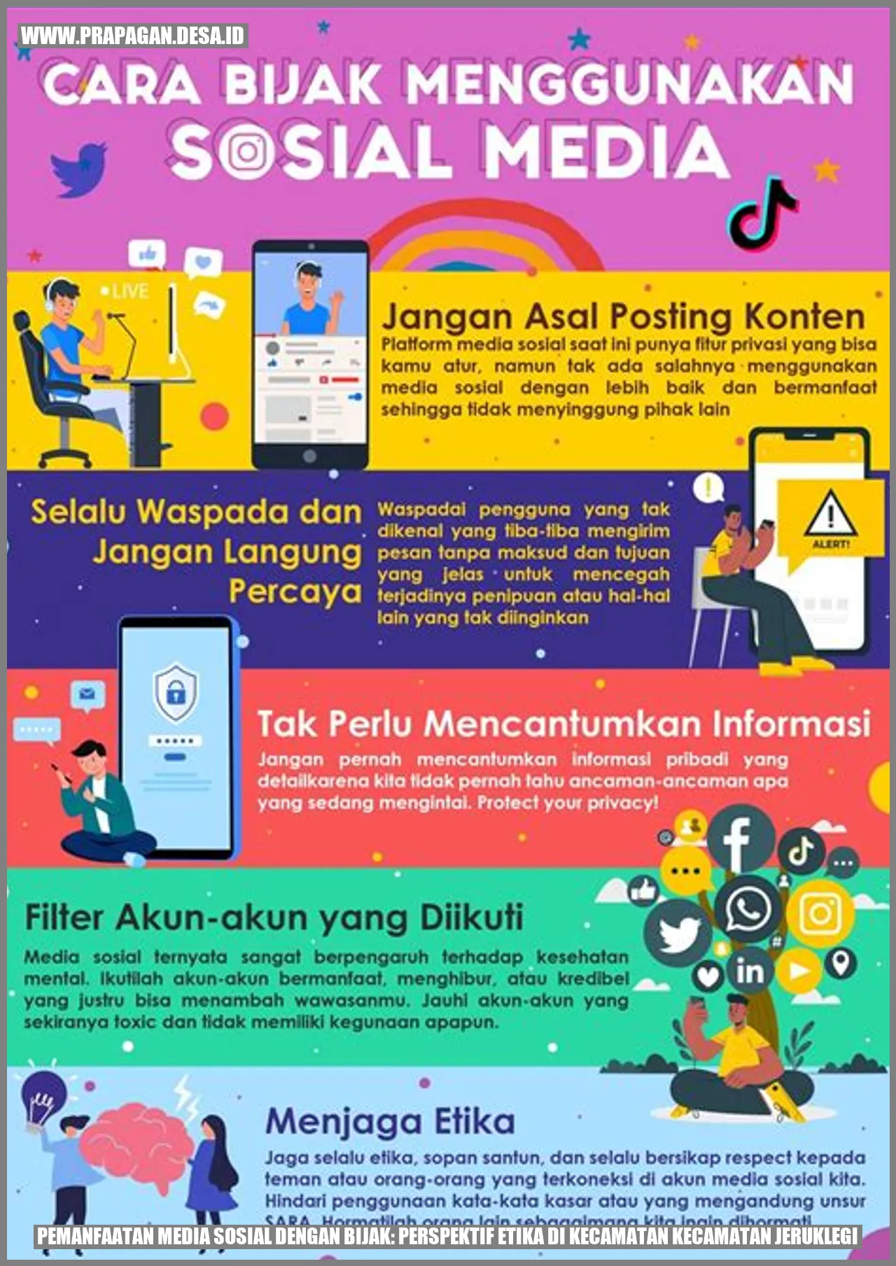 Pemanfaatan Media Sosial dengan Bijak: Perspektif Etika di Kecamatan Kecamatan Jeruklegi