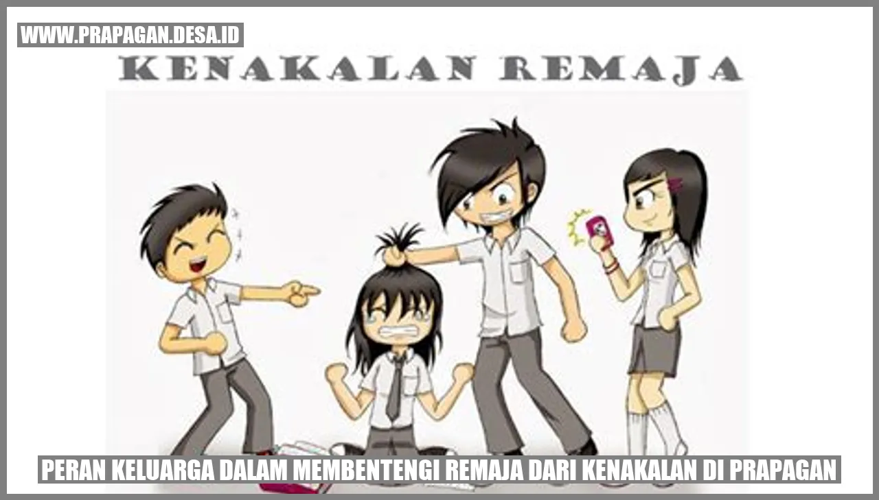Peran Keluarga dalam Membentengi Remaja dari Kenakalan di prapagan
