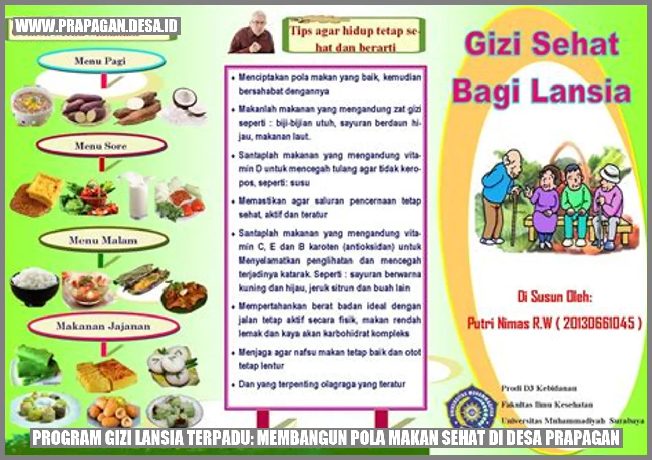 Program Gizi Lansia Terpadu: Membangun Pola Makan Sehat di Desa Prapagan