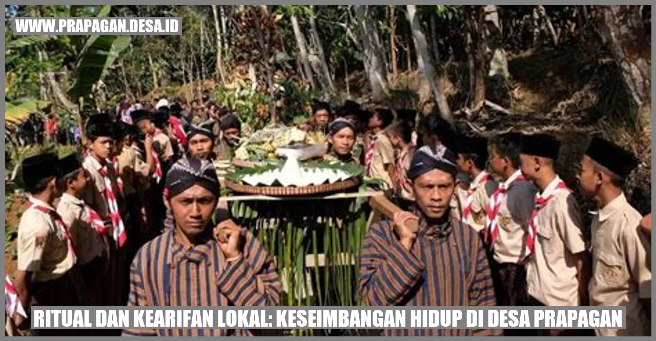 Gambar Ritual dan Kearifan Lokal: Keseimbangan Hidup di Desa Prapagan