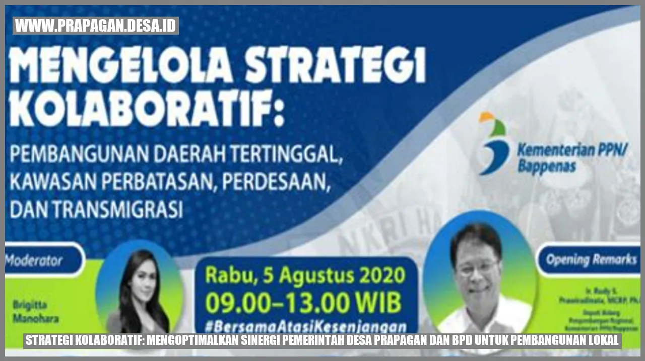 Strategi Kolaboratif: Mengoptimalkan Sinergi Pemerintah Desa prapagan dan BPD untuk Pembangunan Lokal