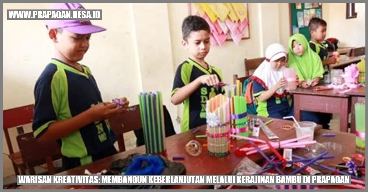 Gambar Kerajinan Bambu di Prapagan